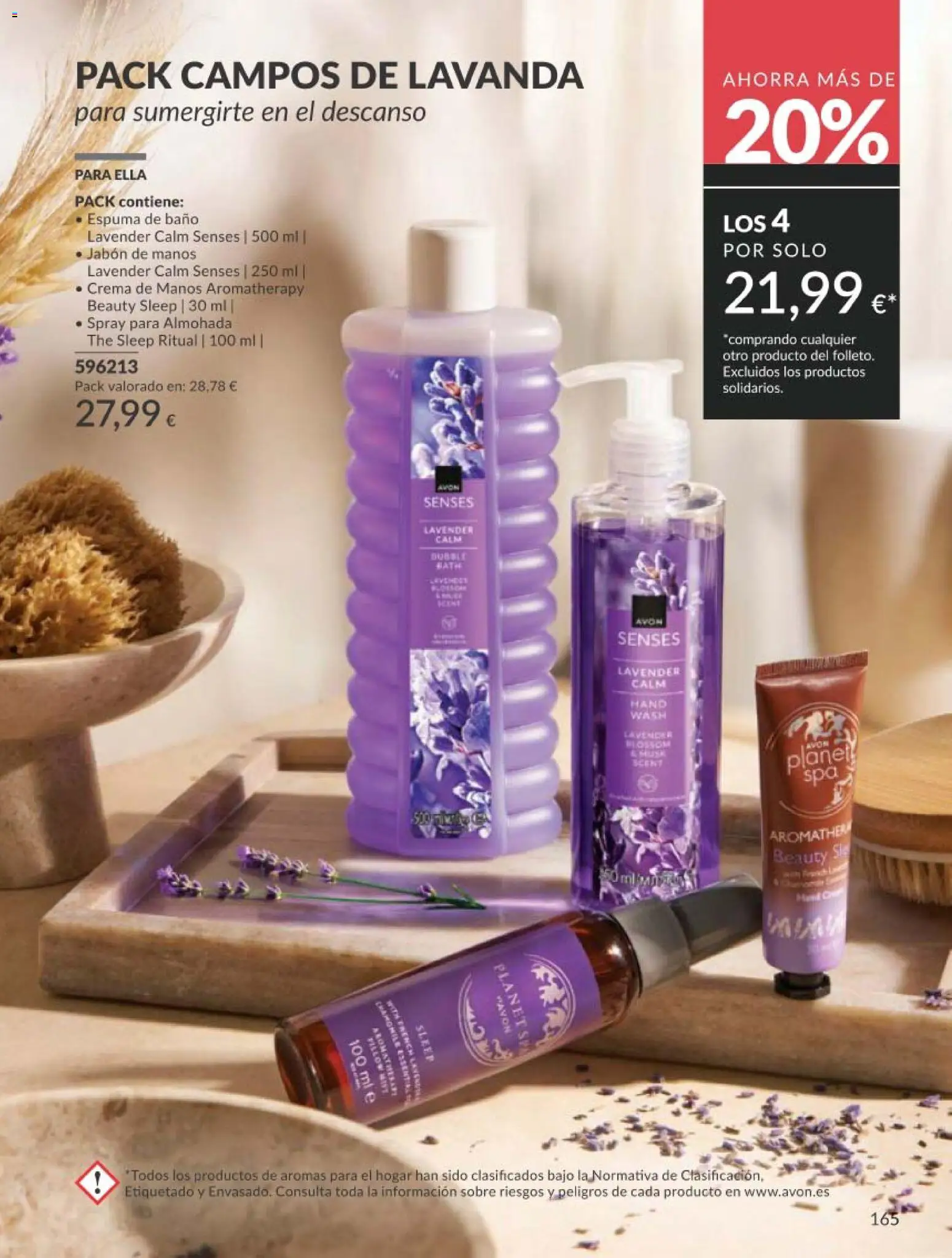 Catálogo AVON campaña 5 │ válido desde el 01.05.2026 | Página: 165 | Productos: Crema de manos, Jabón, Espuma de baño, Crema