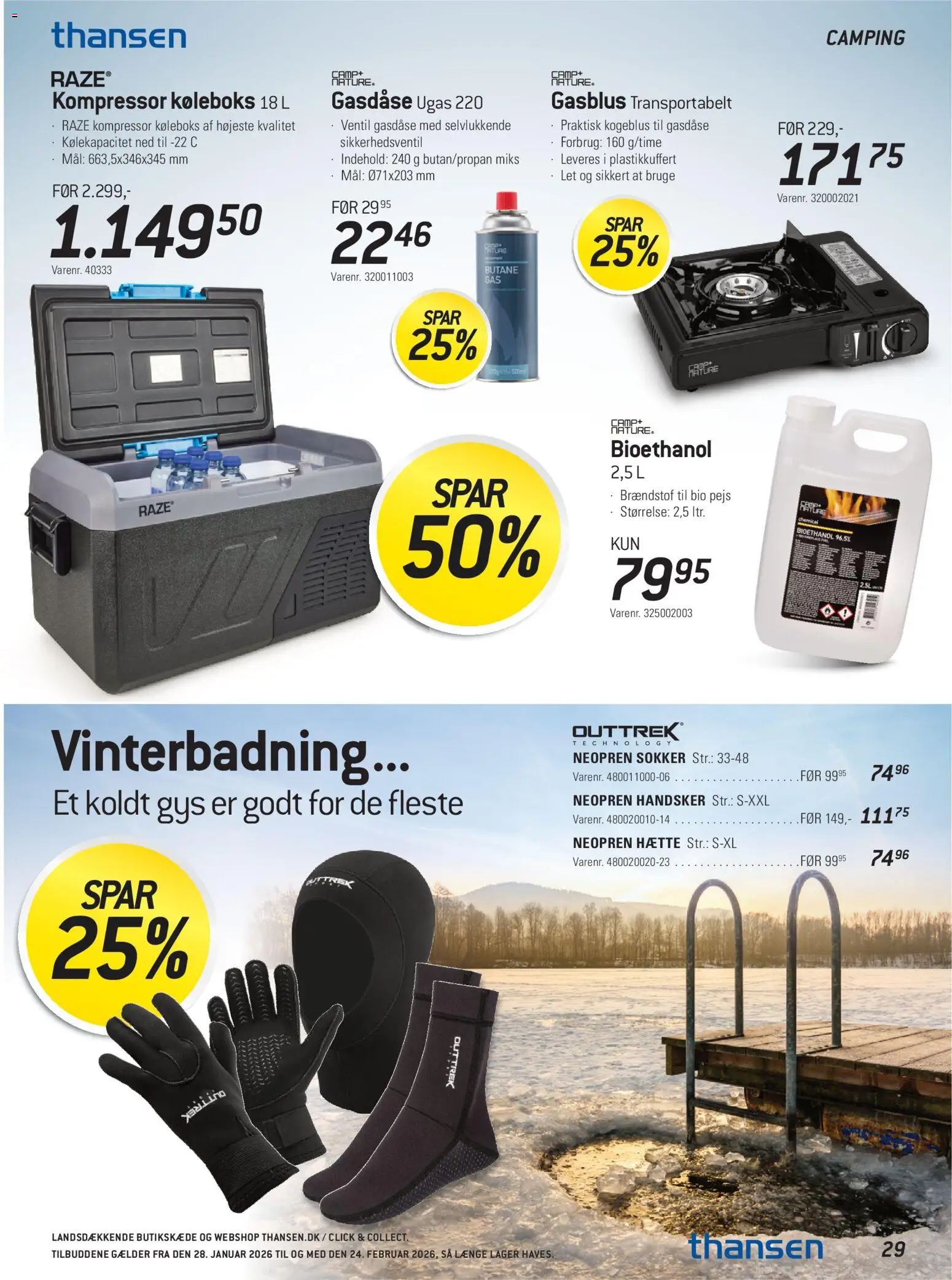 Thansen tilbudsavis – gyldig fra 28.01.2026 | Side: 29 | Produkter: Sokker, Handsker