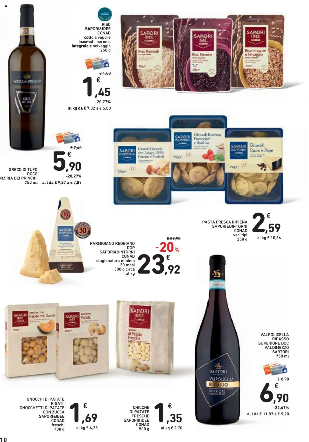Volantino Conad del 11.09.2025 | Pagina: 10 | Prodotti: Riso, Pepe, Zucca, Parmigiano