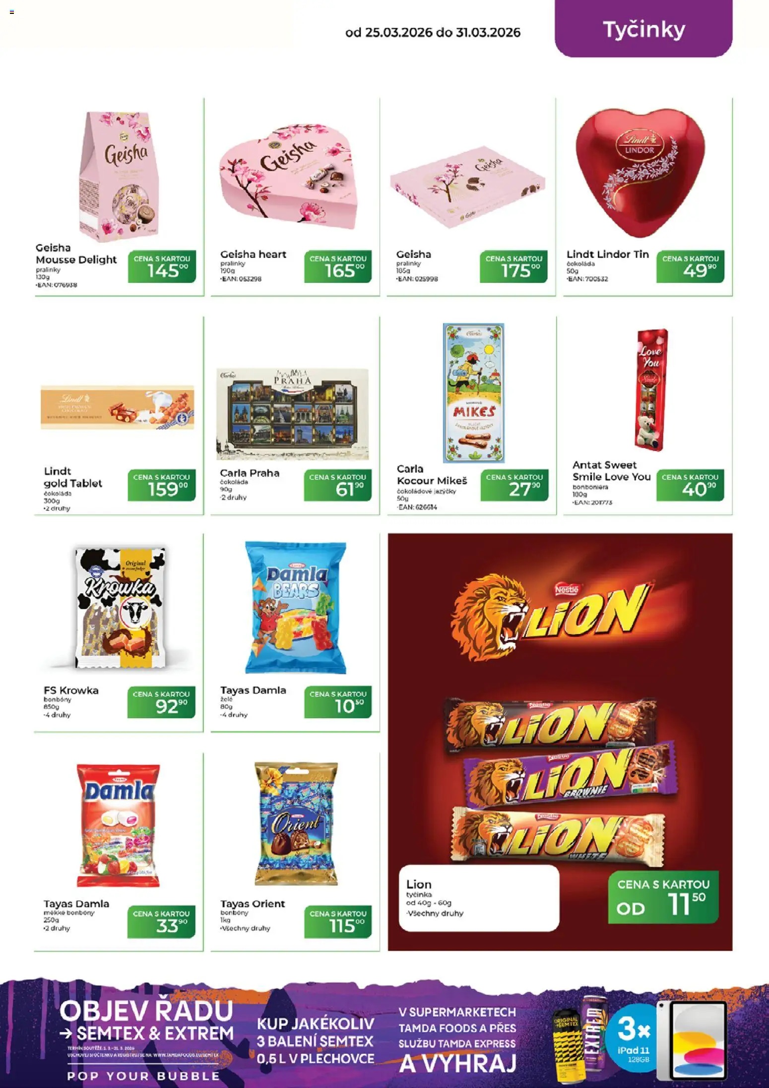 Tamda Foods leták od 25.03.2026 | Strana: 29 | Produkty: Lindor, Čokoláda, Ipad, Lindt lindor