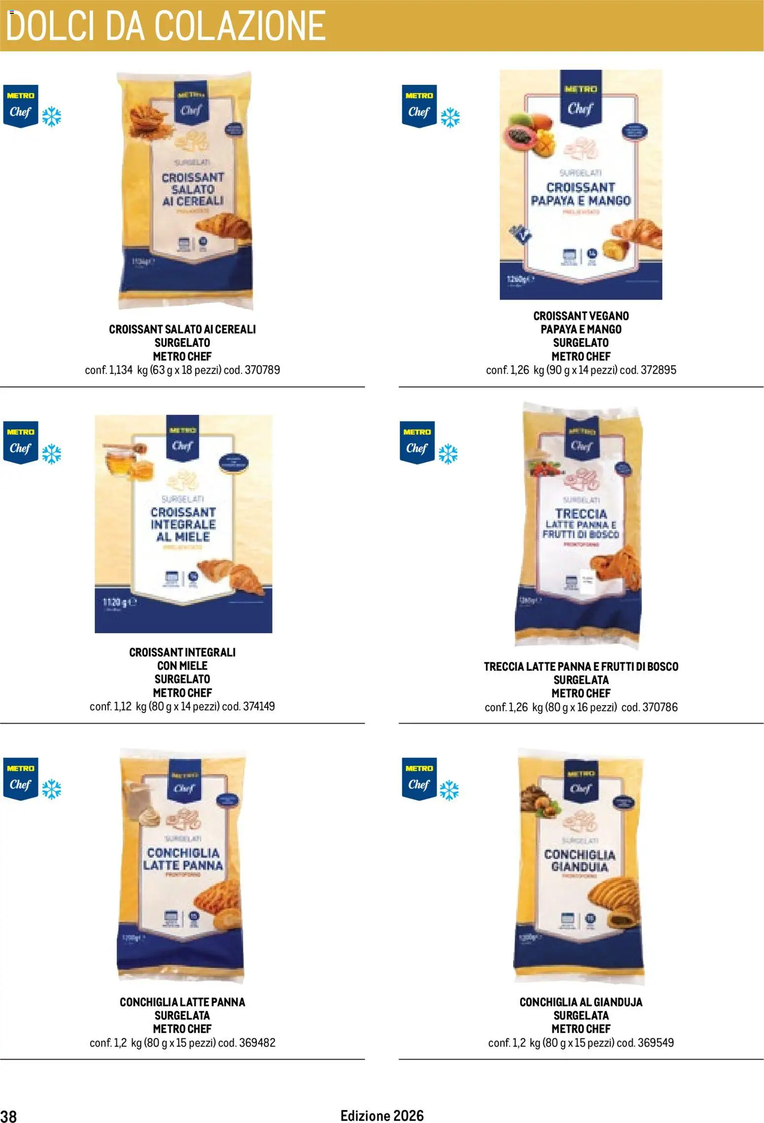 Volantino Metro del 17.10.2025 | Pagina: 38 | Prodotti: Panna, Mango, Croissant, Miele