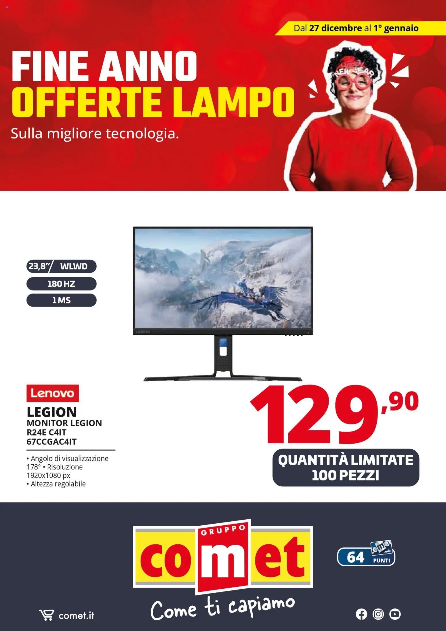 Volantino Comet del 27.12.2025 | Pagina: 28 | Prodotti: Monitor
