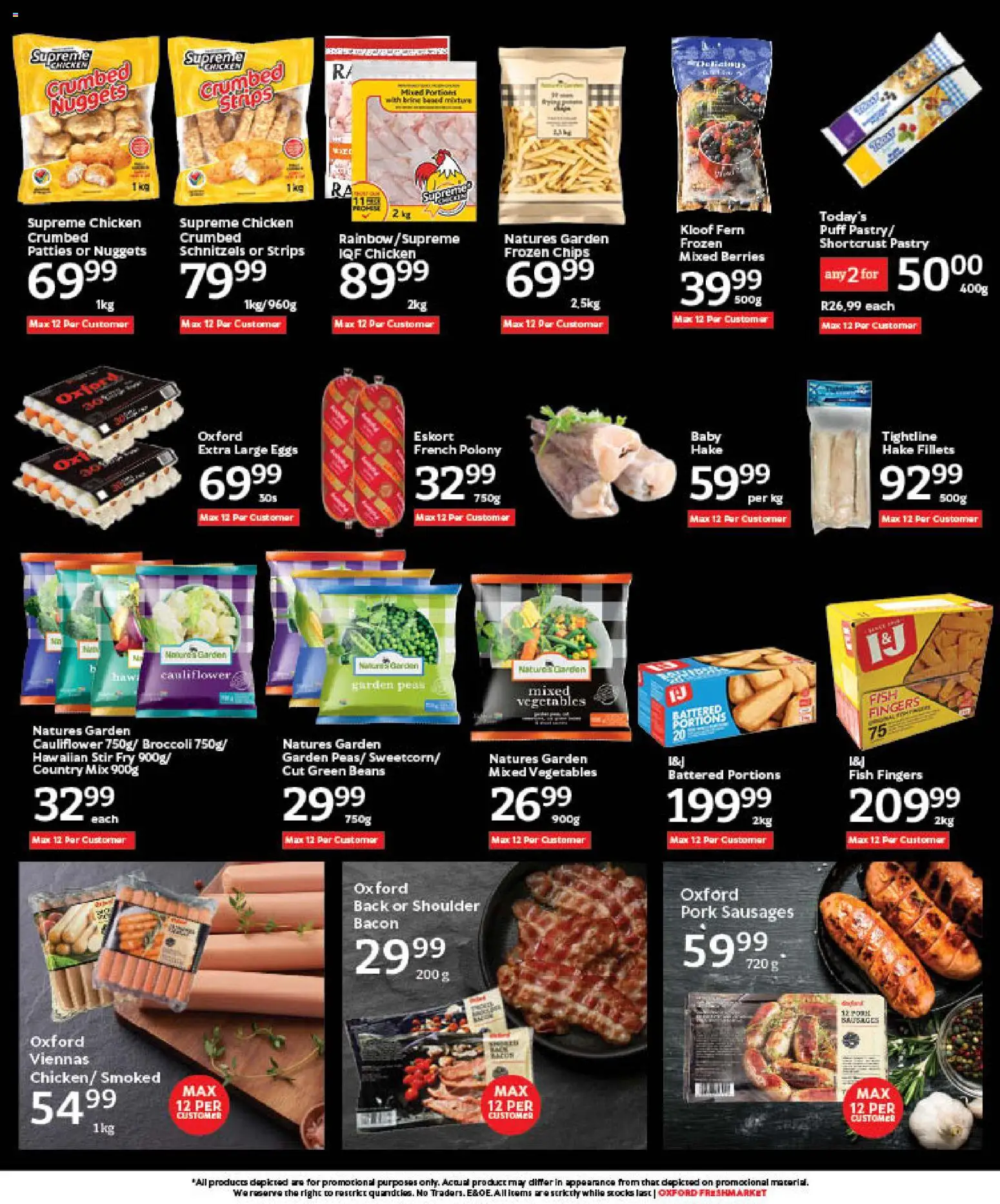 New Oxford Freshmarket catalogue – valid from 18.02.2026 | Page: 13 | Products: Pork, Chips, Vegetables, Bacon