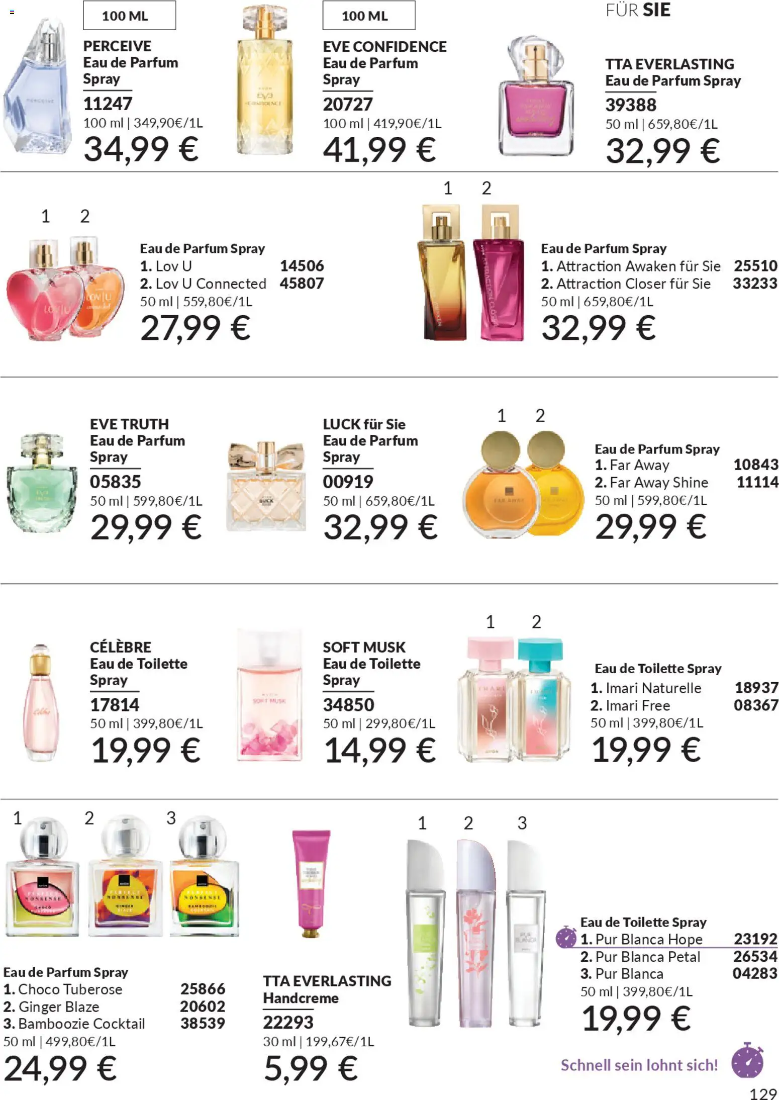 AVON Katalog Dezember 2025 – gültig ab 01.12.2025 | Seite: 131 | Produkte: Toilette, Parfüm, Eau de Toilette, Eau de Parfum