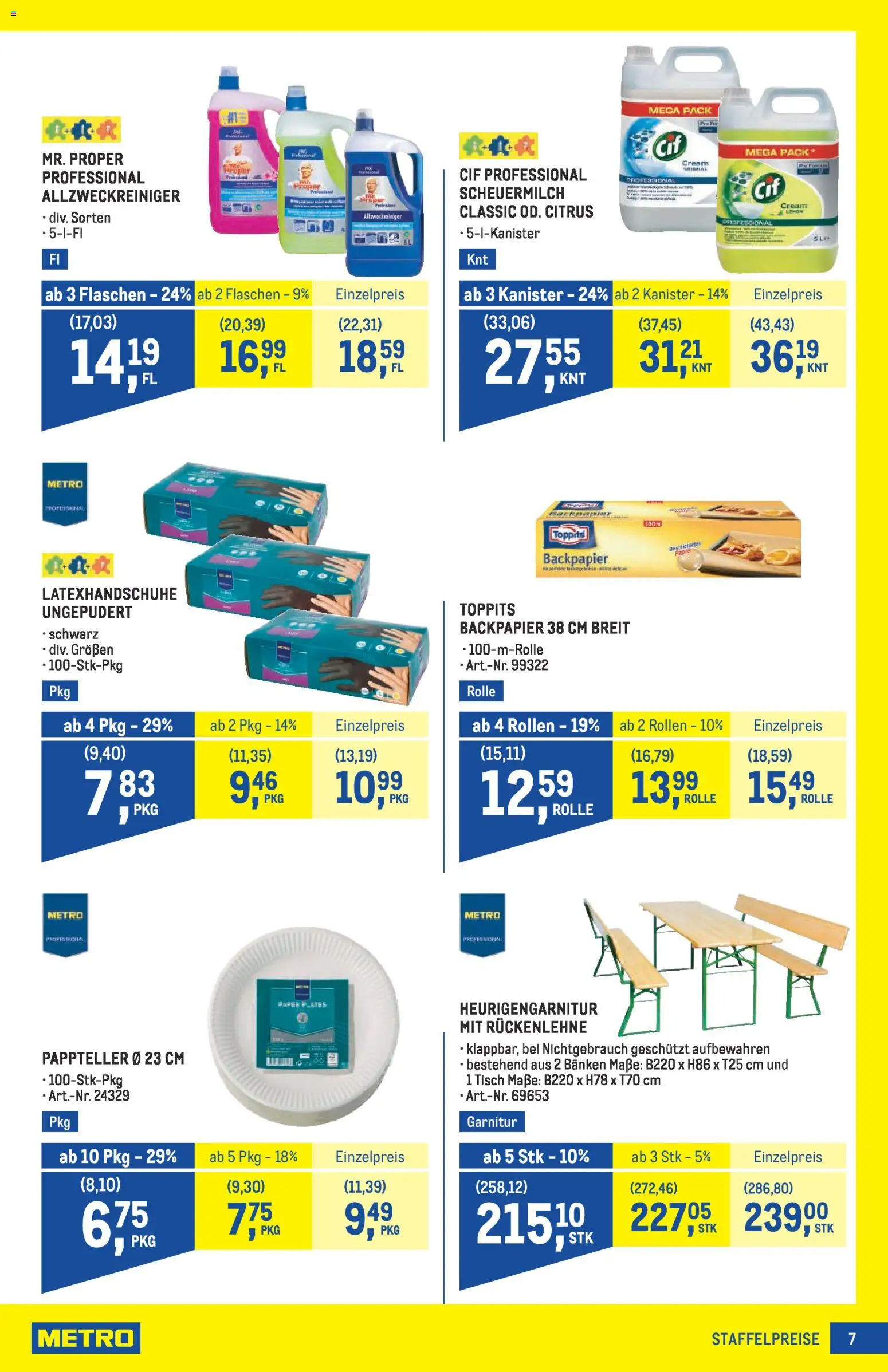 Metro angebote Profi gültig ab 16.04.2026 | Seite: 7 | Produkte: Tisch