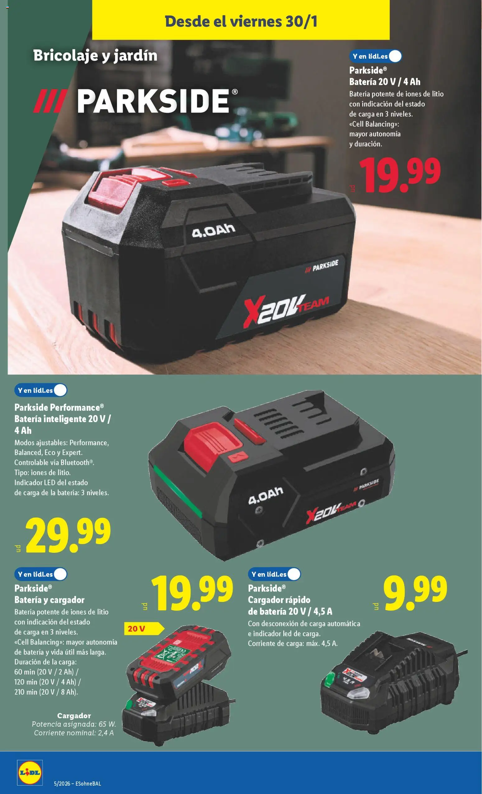 Lidl folleto de bazar │ válido desde el 26.01.2026 | Página: 16 | Productos: Batería