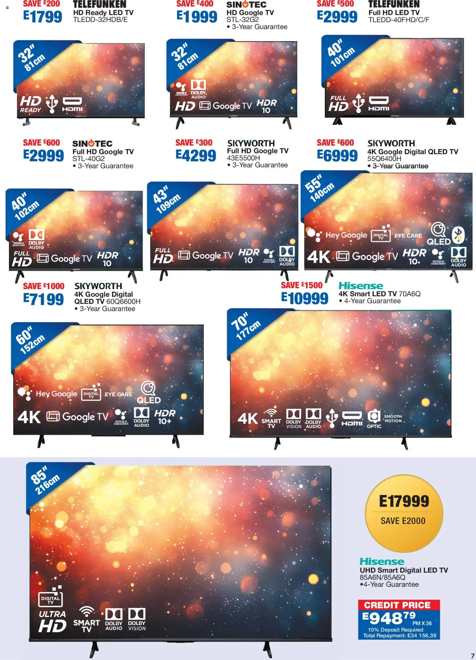 New OK Furniture catalogue – valid from 08.12.2025 | Page: 7 | Products: Audio, TV