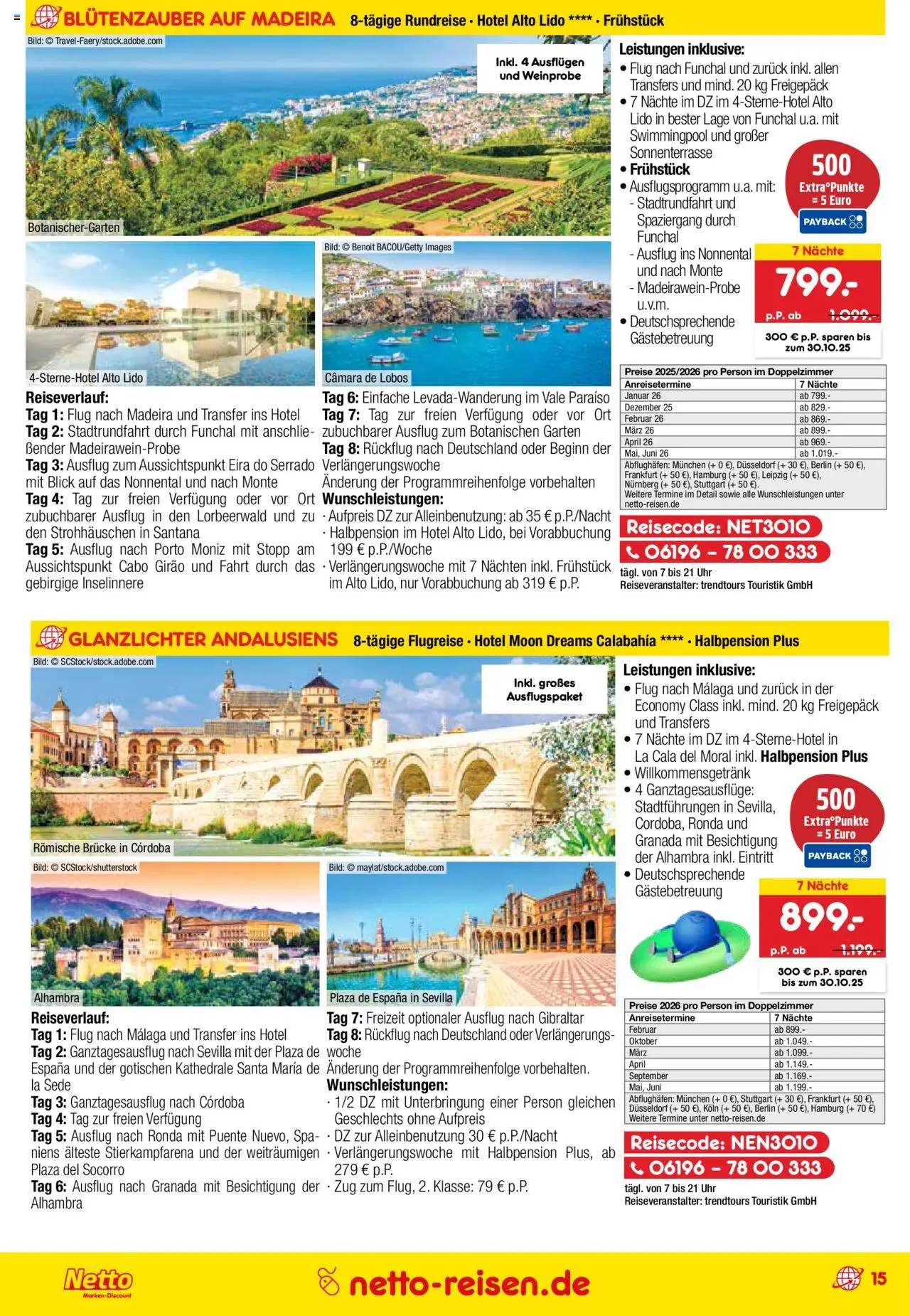 Netto Reisen Prospekt 	 – gültig ab 29.09.2025 | Seite: 15 | Produkte: Uhr