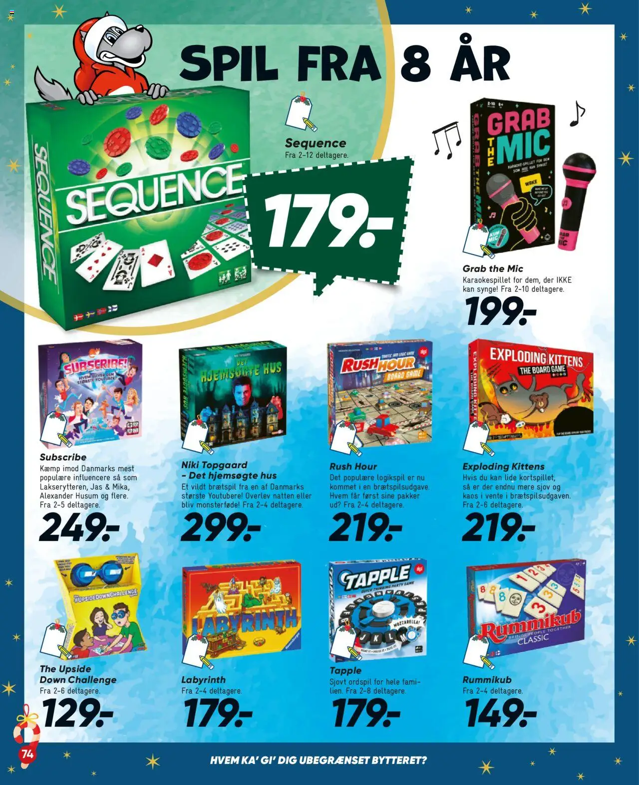 Bilka tilbudsavis – gyldig fra 10.10.2025 | Side: 74 | Produkter: Mozzarella, Søm, Spil