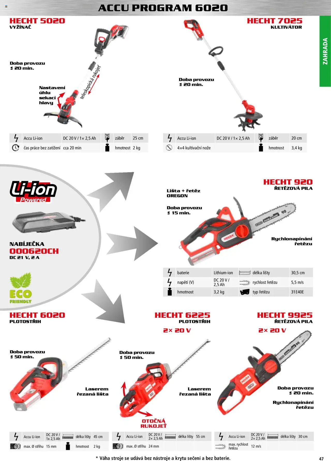 Hecht katalog - Podzim - zima 2025 od 01.09.2025 | Strana: 47 | Produkty: Hecht, Váha, Baterie, Pila