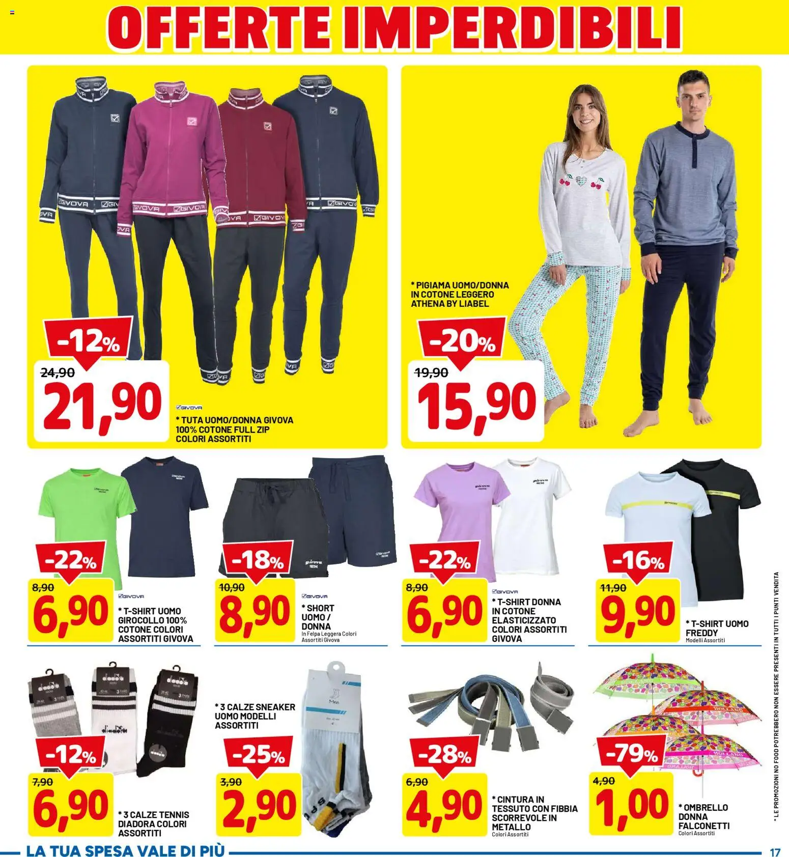 Volantino D Più del 05.03.2026 | Pagina: 17 | Prodotti: Felpa, Pigiama, Ombrello, Cintura