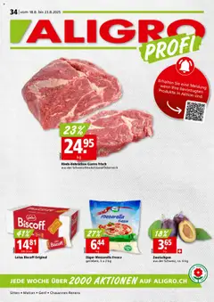 Vorschau von dem Prospekt - Aligro Aktionen Chavannes, Matran, Genf, Sitten ab 18.08.2025