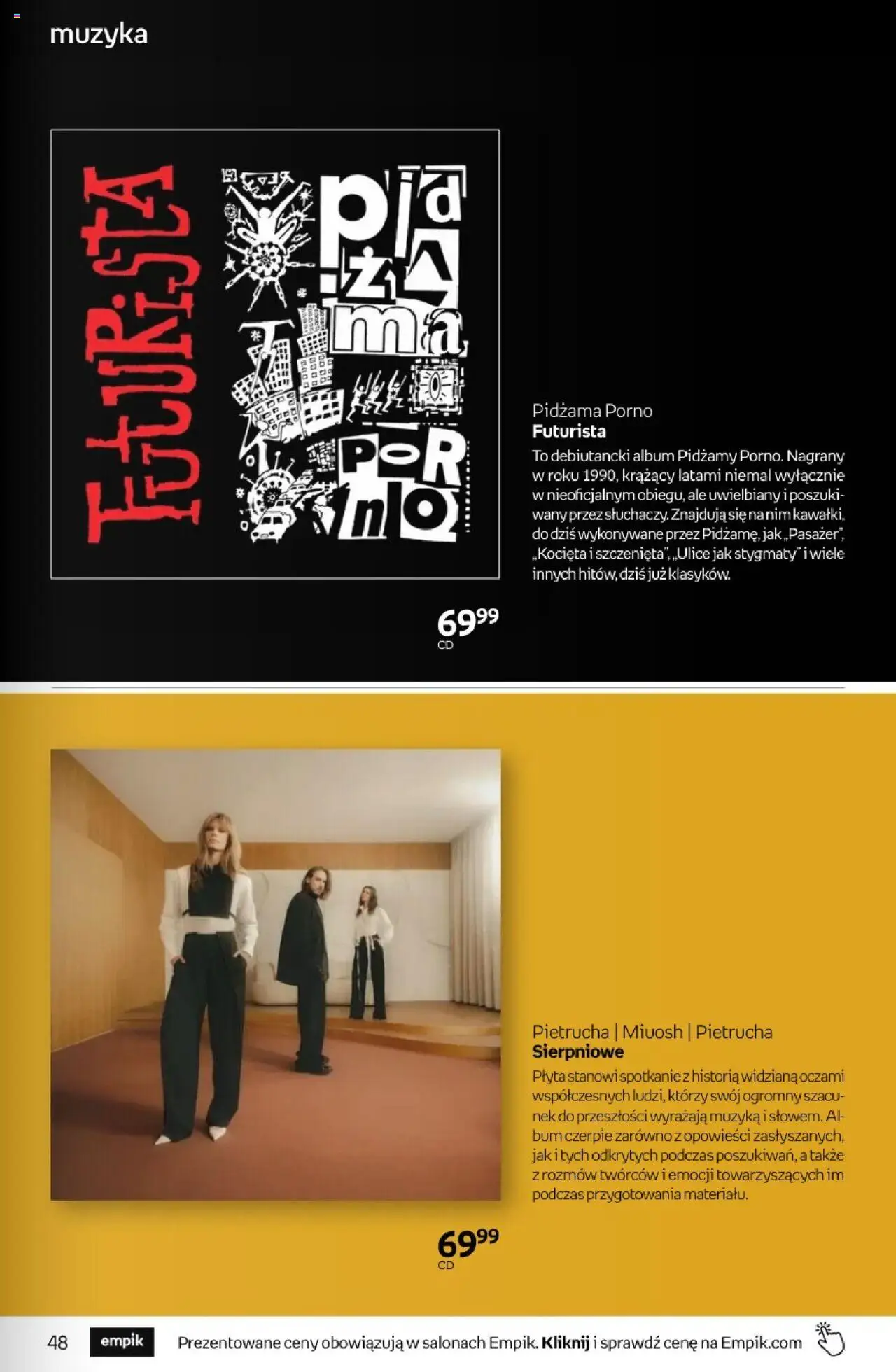 Empik promocje - Tom kultury Muzyka od 13.08.2025 | Strona: 9