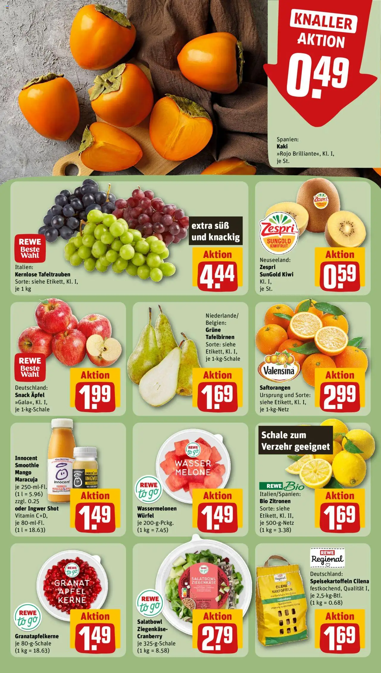 Rewe ihr Kaufpark Prospekt 	 – gültig ab 13.10.2025 | Seite: 4 | Produkte: Valensina, Mango, Kiwi, Zitronen