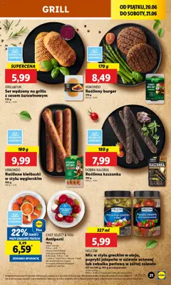 Lidl Gazetka od 20.06.2025 | Strona: 27 | Produkty: Grill, Kaszanka, Kiełbaski, Ser
