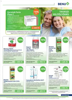BENU Gyógyszertárak akciós újság - amely érvényes a következő dátumtól: 01.04.2026 | Oldal: 3
