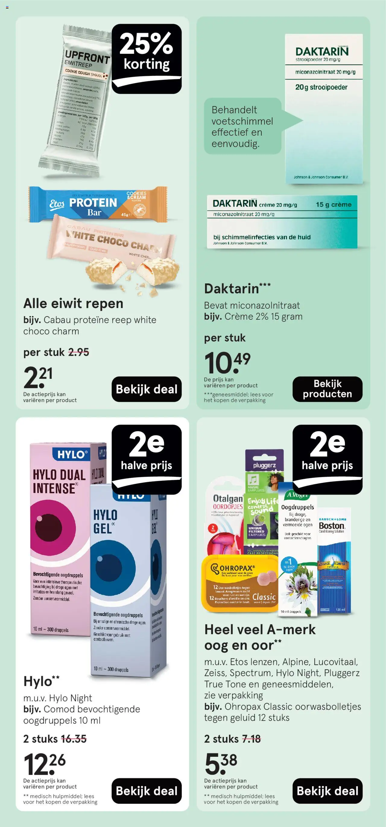 {H1} | Pagina: 40 | Producten: Geluid, Crème, Oogdruppels, Repen
