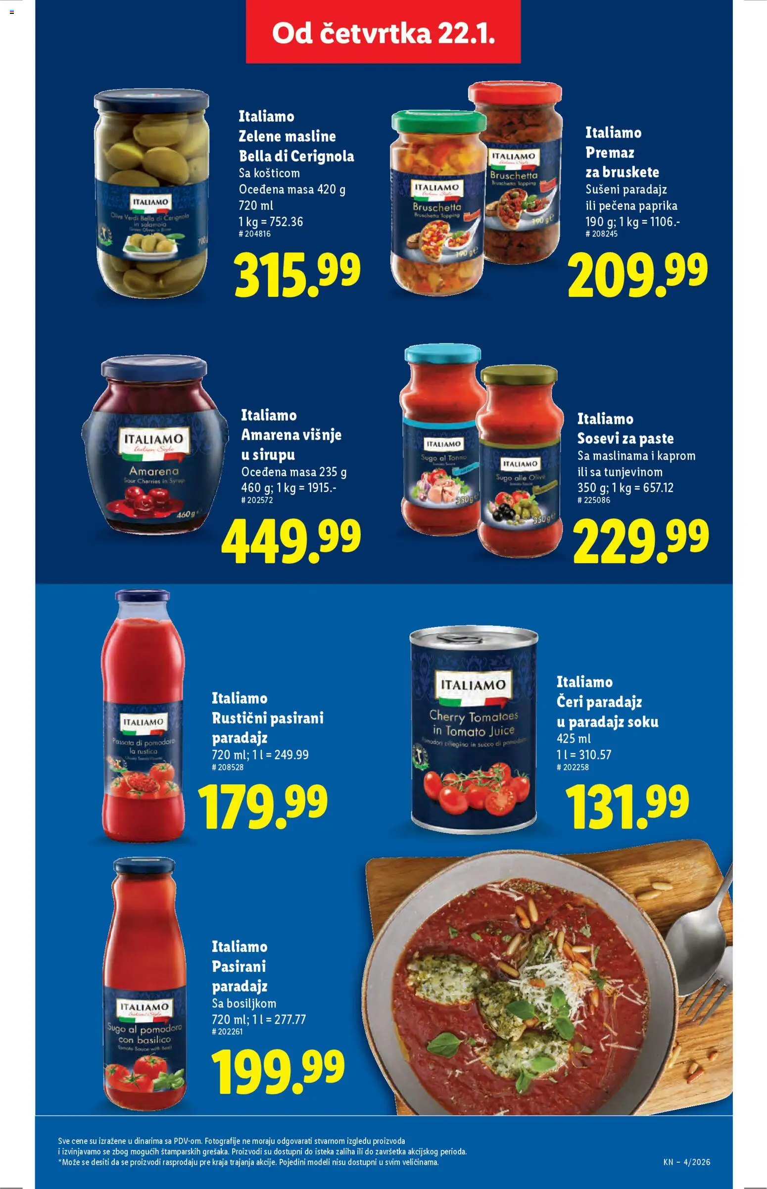 Lidl katalog - važi od 22.01.2026 | Strana: 39 | Proizvode: Masline, Pasirani paradajz, Paprika, Paradajz