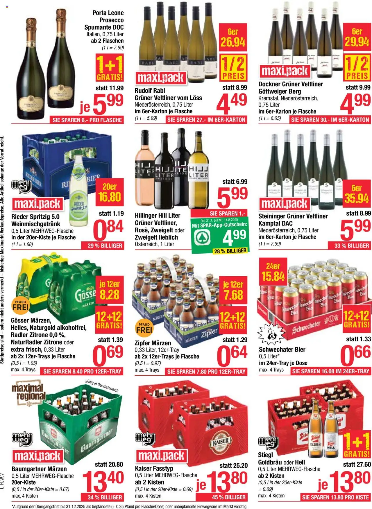 Maximarkt Flugblatt gültig ab 04.08.2025 | Seite: 10 | Produkte: Zitrone, Bier