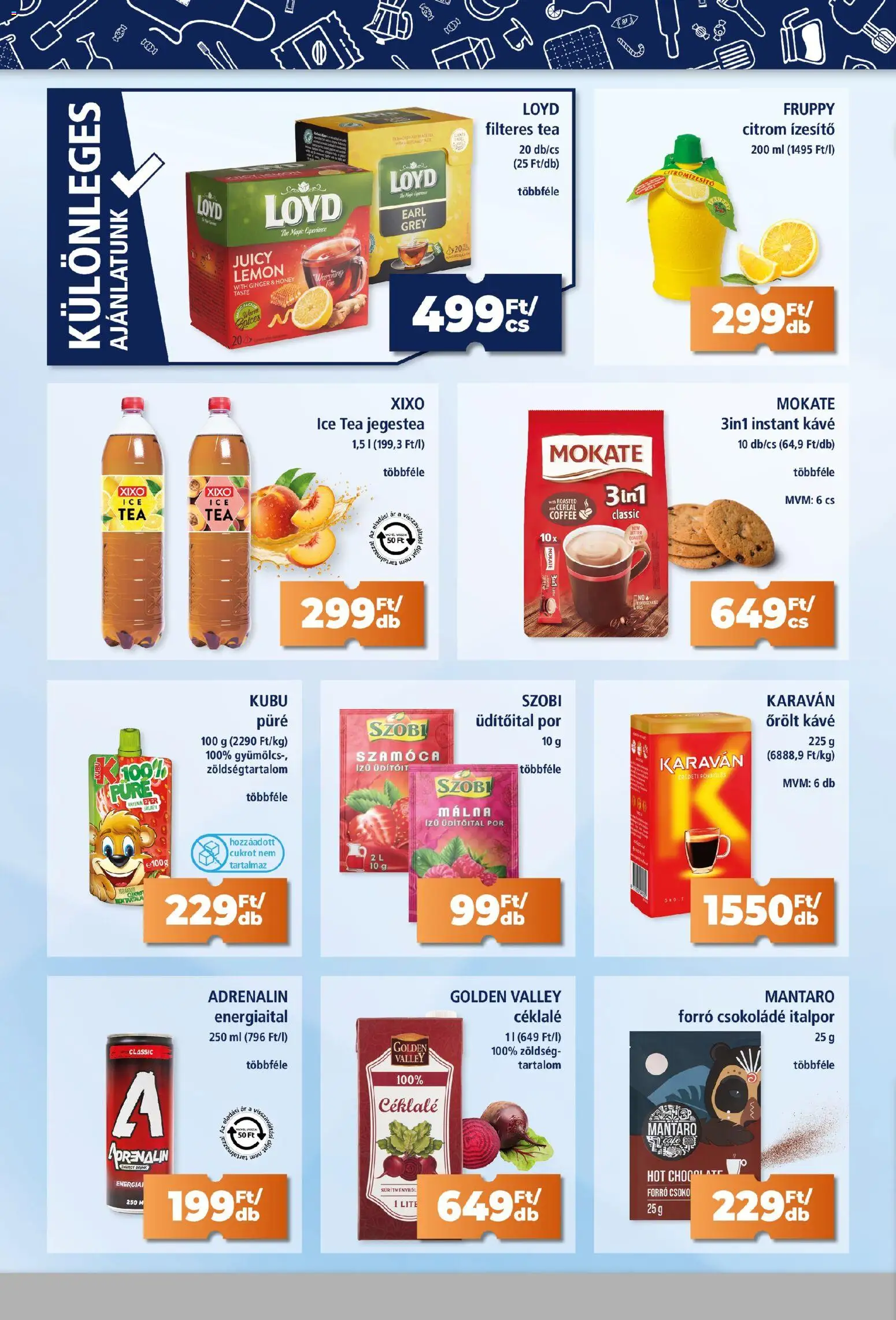 Goods Market akciós ujság - amely érvényes a következő dátumtól: 19.02.2026 | Oldal: 6 | Termékek: Málna, Gyümölcs, Kávé, Tea