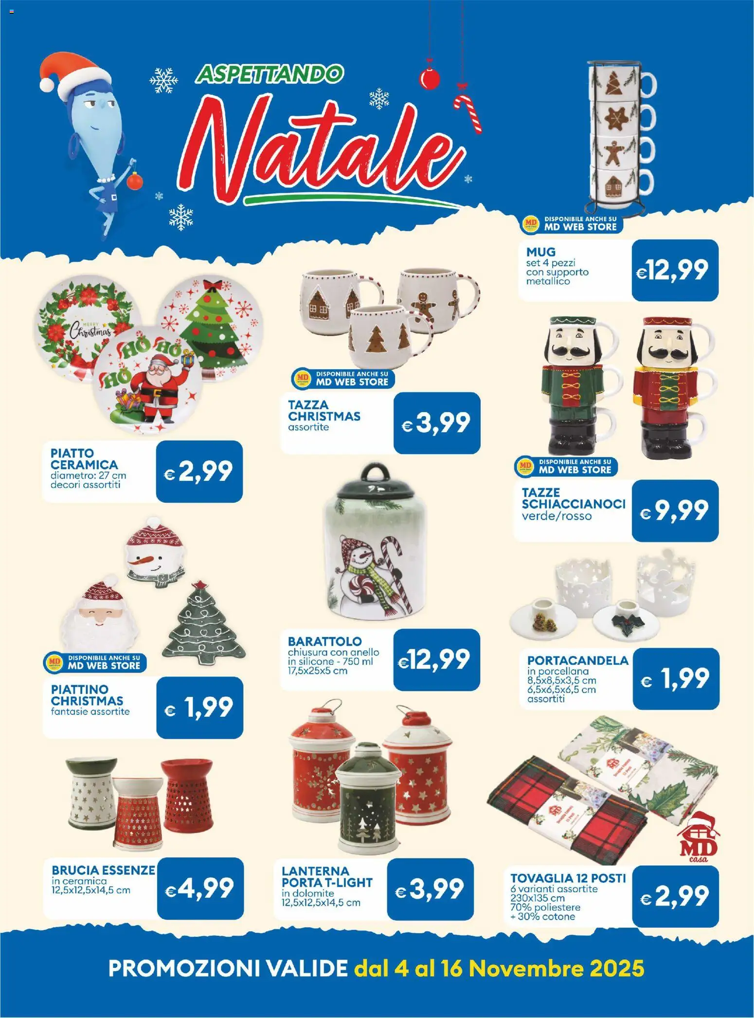 Volantino MD Discount del 04.11.2025 | Pagina: 28 | Prodotti: Lanterna, Anello, Silicone, Tovaglia