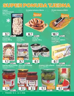 Katalog KTC - Pregled kataloga iz trgovine KTC, vrijedi od 18.03.2026 | Stranica: 2 | Proizvodi: Margarin, Ajvar, Krastavci, Kobasica