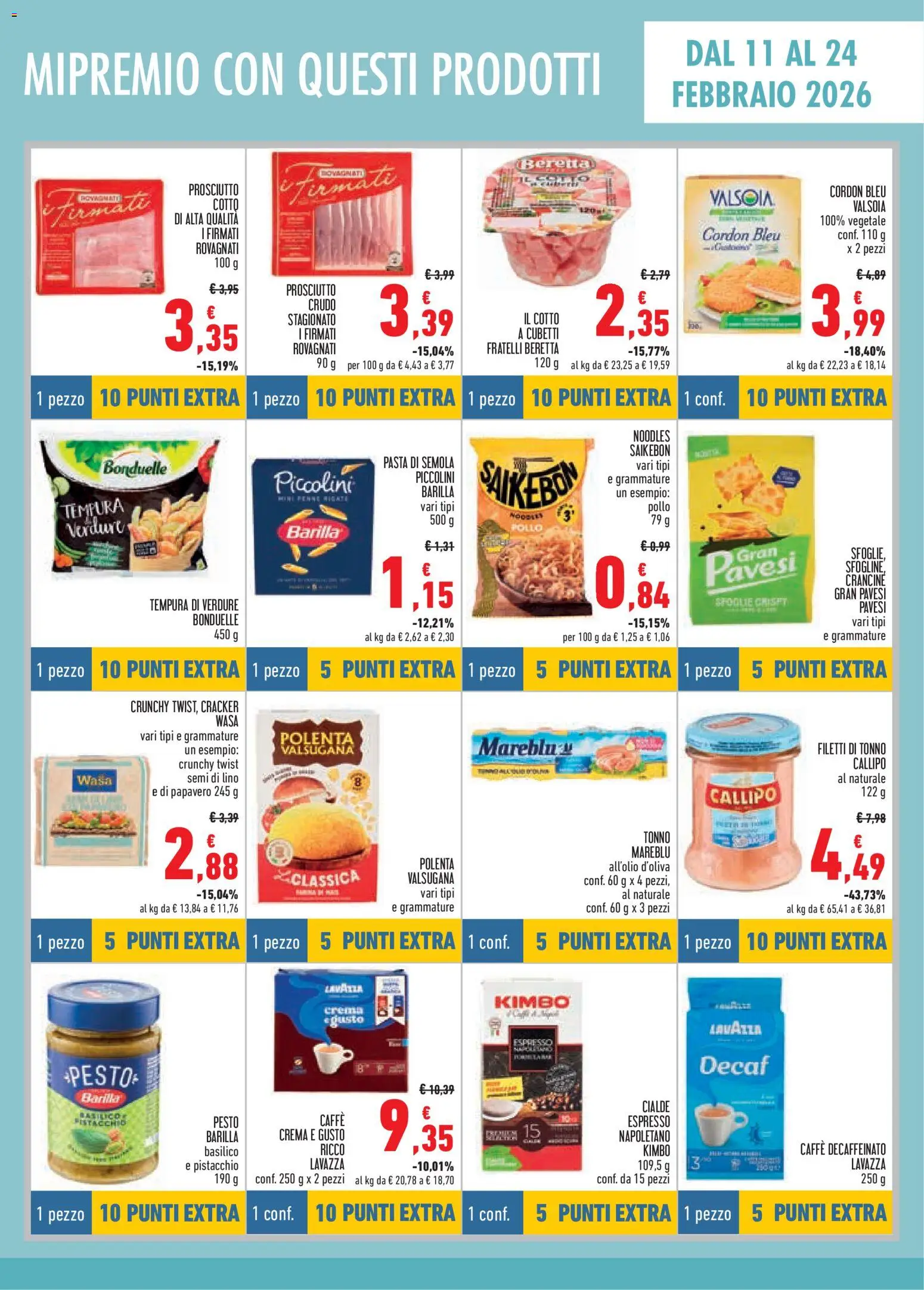 Volantino Conad del 29.01.2026 | Pagina: 9 | Prodotti: Prosciutto Cotto, Verdure, Basilico, Lavazza