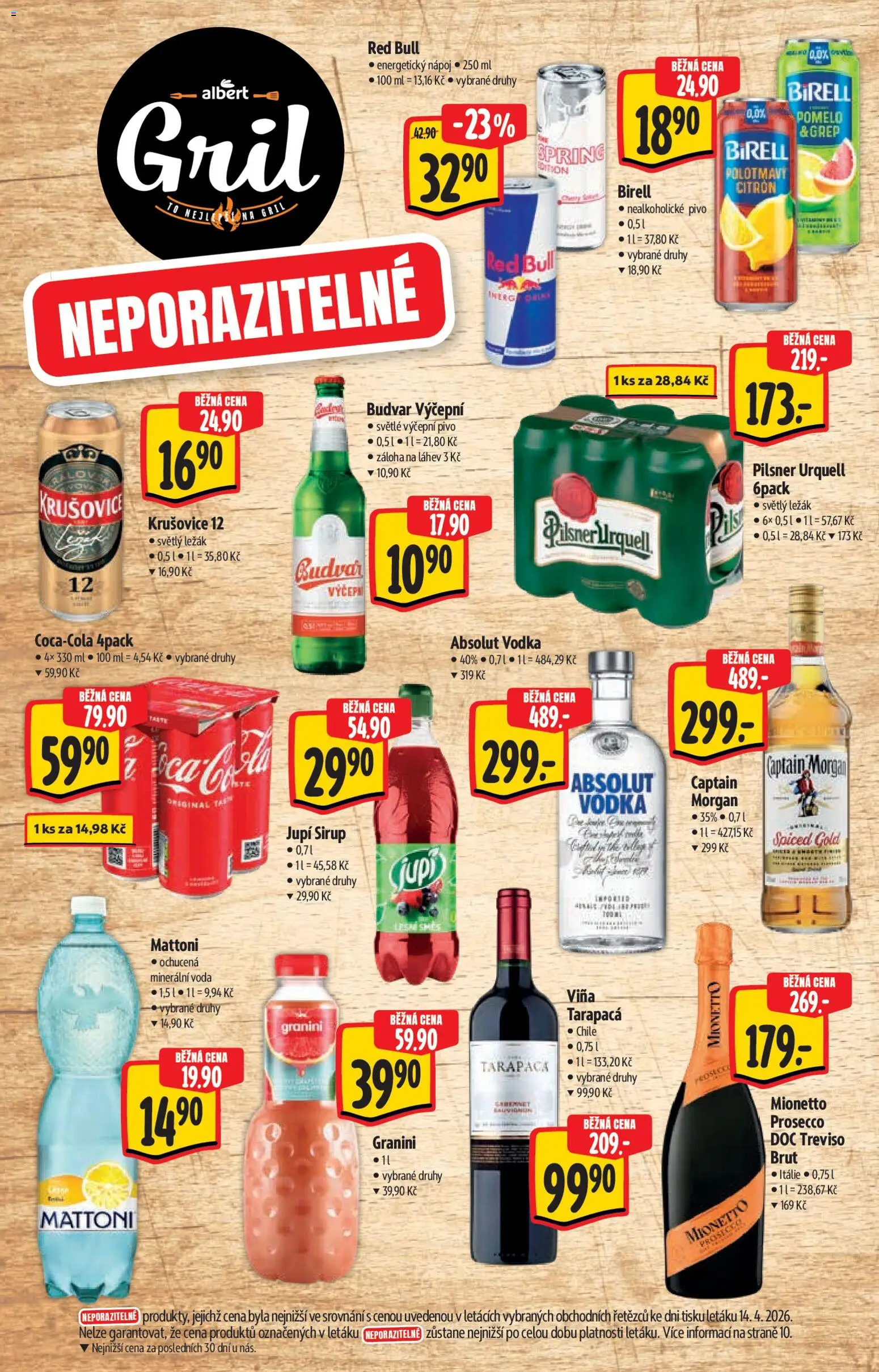 Albert katalog - Supermarket od 22.04.2026 | Strana: 12 | Produkty: Energetický nápoj, Gril, Citron, Absolut vodka