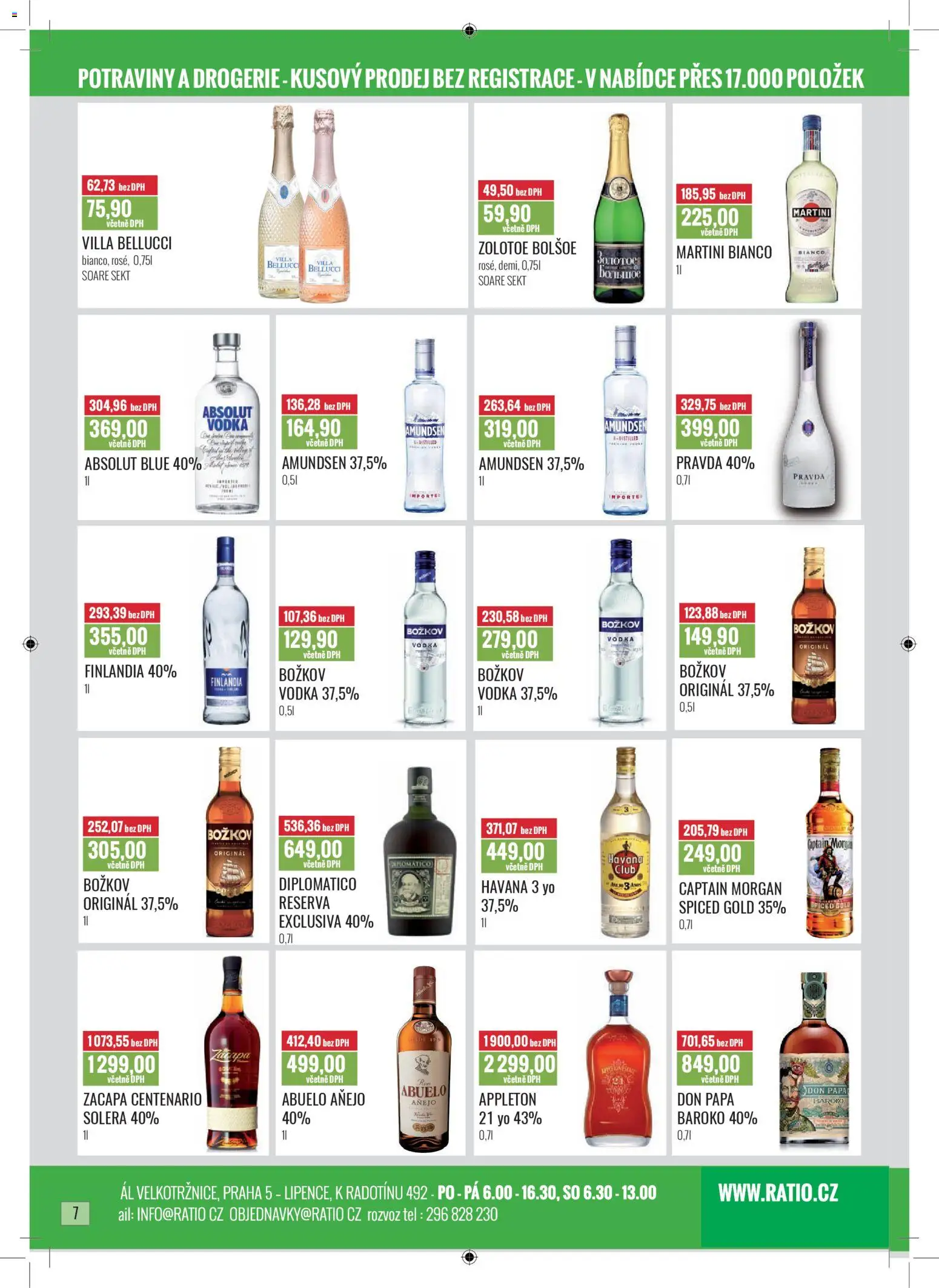 Ratio leták od 01.01.2026 | Strana: 8 | Produkty: Diplomatico, Vodka, Captain Morgan, Drogerie