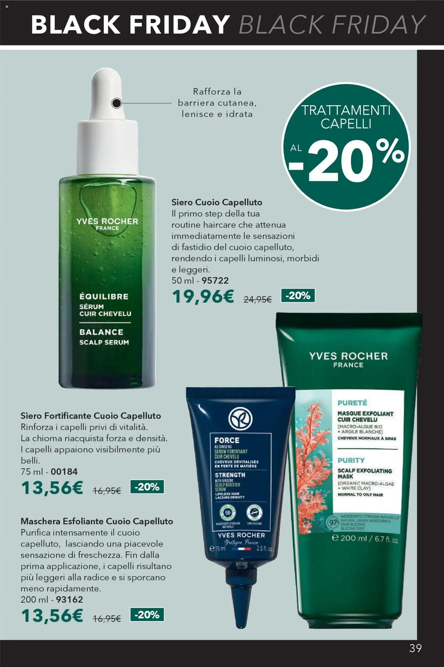 Volantino Yves Rocher del 11.11.2025 | Pagina: 39 | Prodotti: Maschera, Silicone