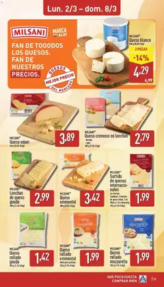 Vista previa MILSANI® Queso rallado gouda, Queso rallado gouda, 200 g válido desde el 02.03.2026 | Página: 15