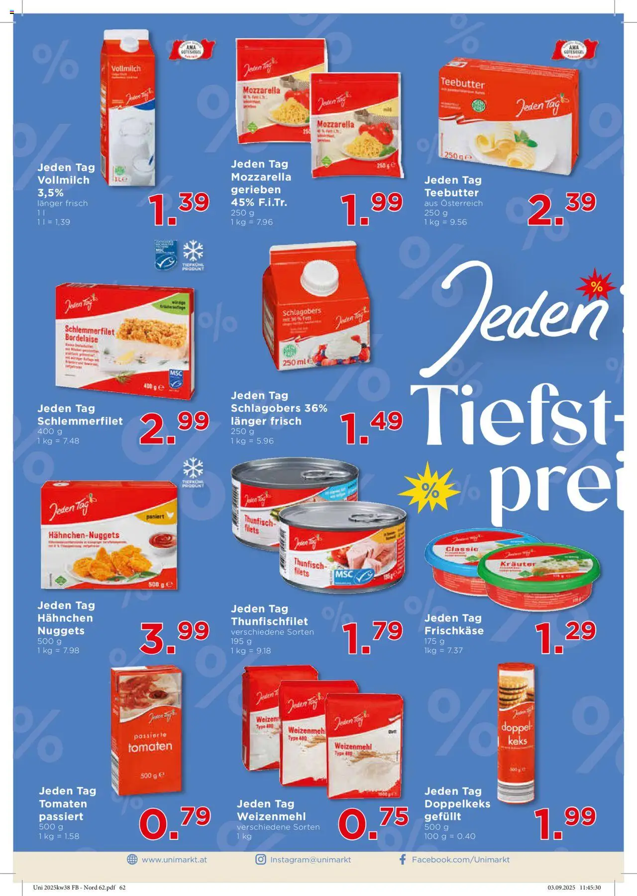 Unimarkt Nord gültig ab 17.09.2025 | Seite: 2 | Produkte: Tomaten