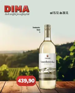VP Dima Smederevka Tikveš  - pregled VP Dima kataloga - važi od 15.12.2025