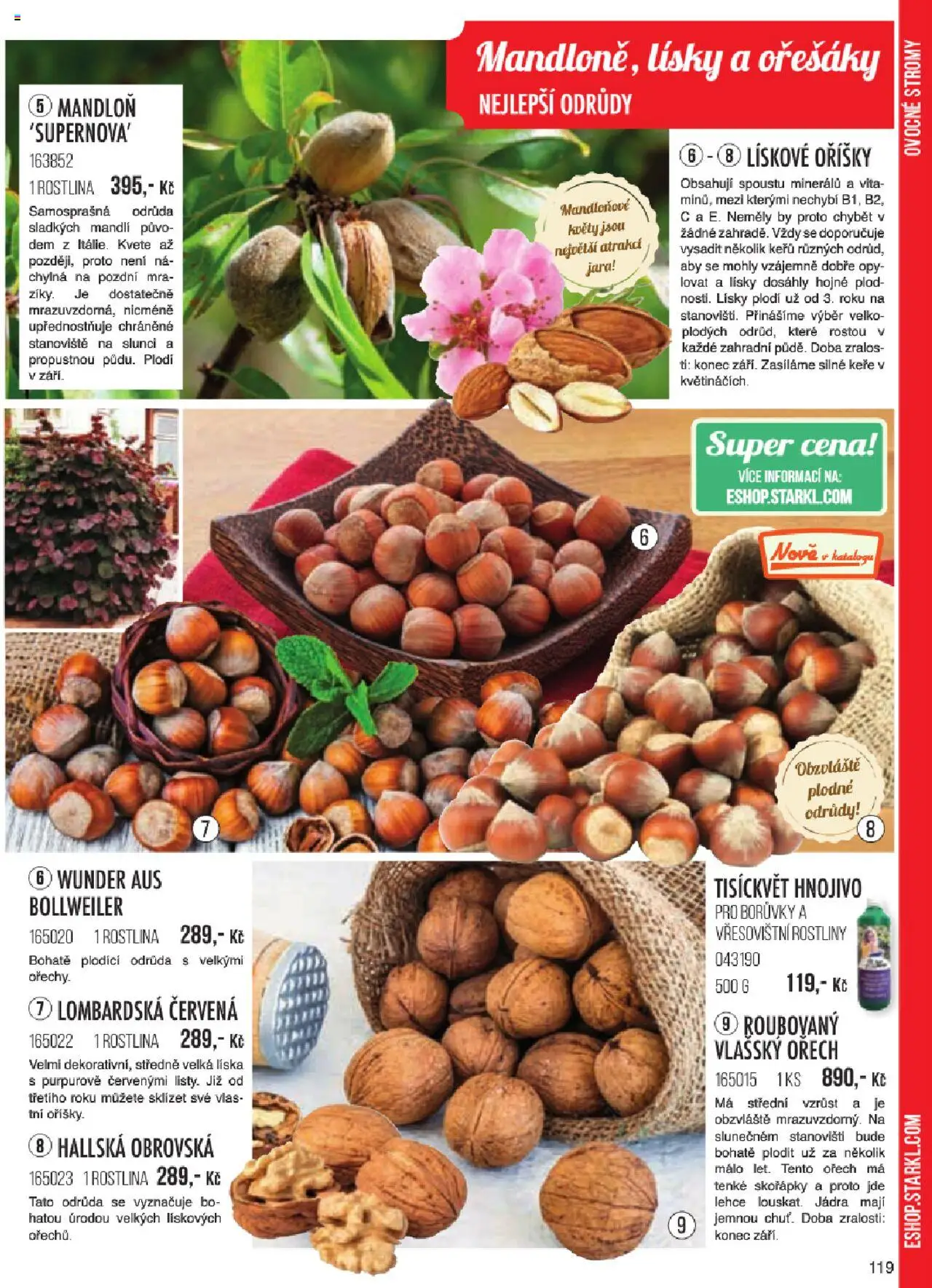 Starkl katalog jaro 2024 od 06.01.2025 | Strana: 119 | Produkty: Ořechy, Borůvky, Oříšky, Hnojivo