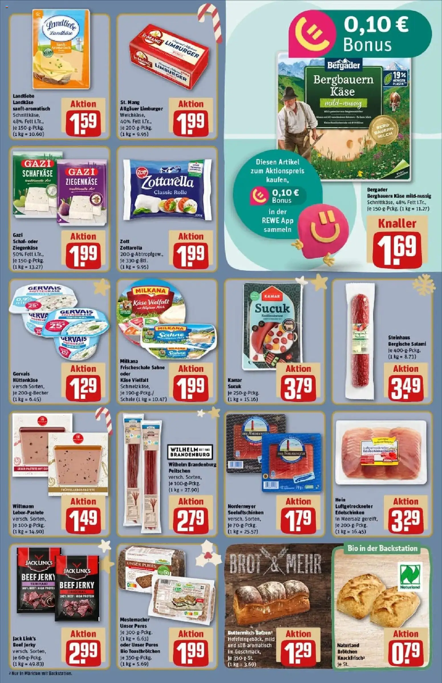 Rewe prospekt Kranichfeld	 – gültig ab 23.11.2025 | Seite: 13 | Produkte: Milch, Milkana, Ziegenkäse, Hüttenkäse