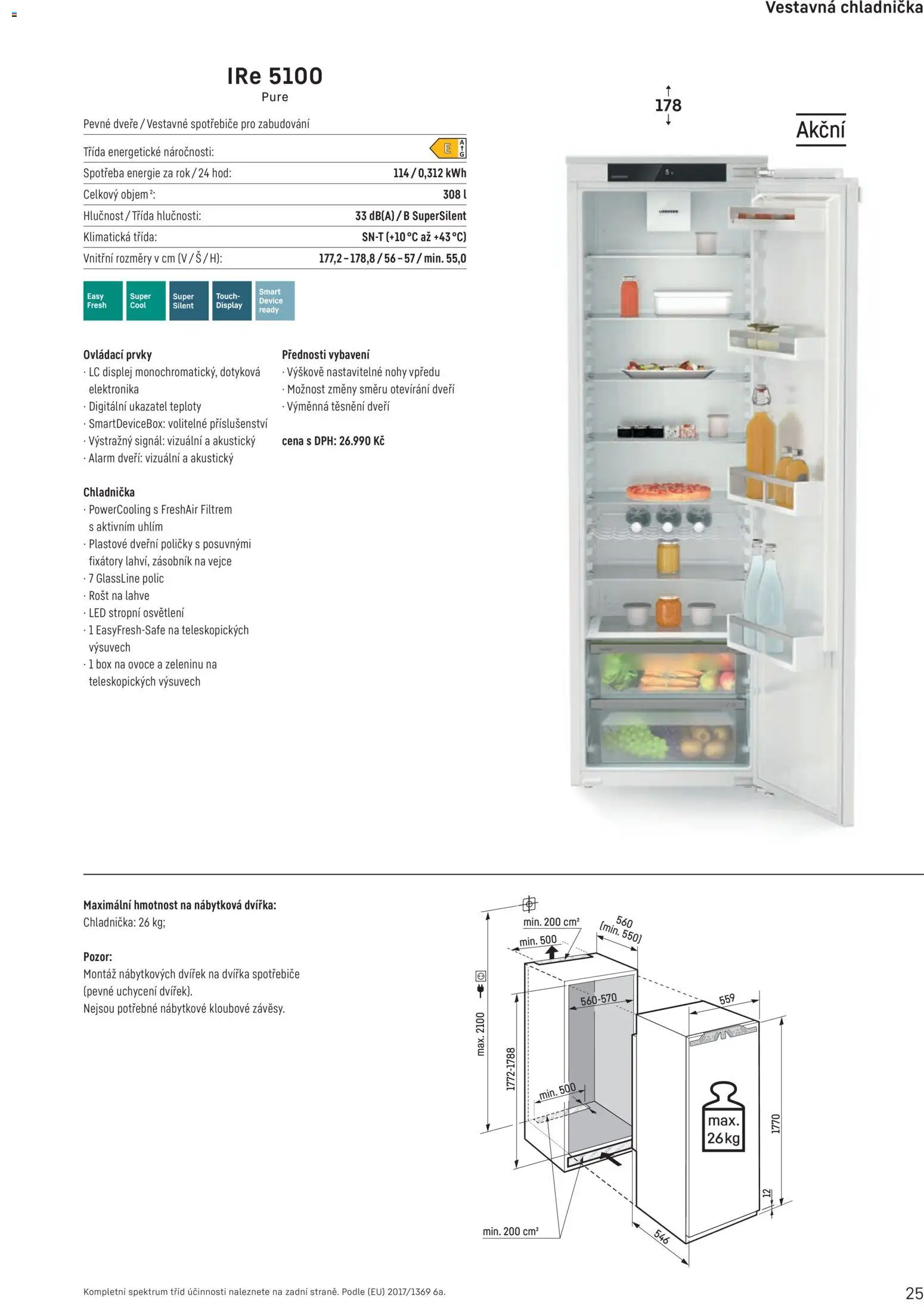Möbelix leták - Liebherr od 01.10.2025 | Strana: 25 | Produkty: Ovoce, Vejce, Lahve, LED