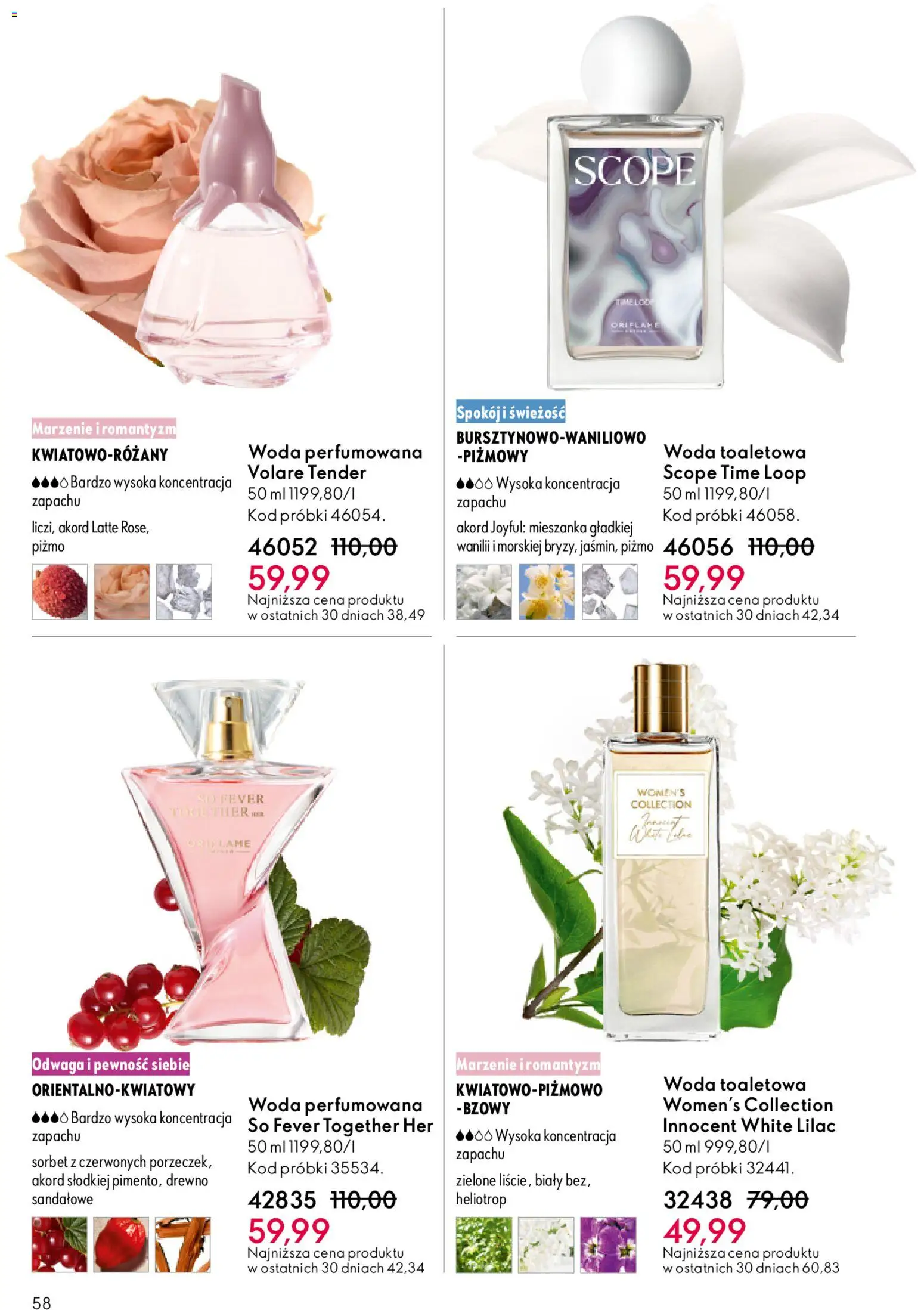 Oriflame Katalog 2 2026 od 21.01.2026 | Strona: 58 | Produkty: Sorbet, Woda toaletowa, Woda
