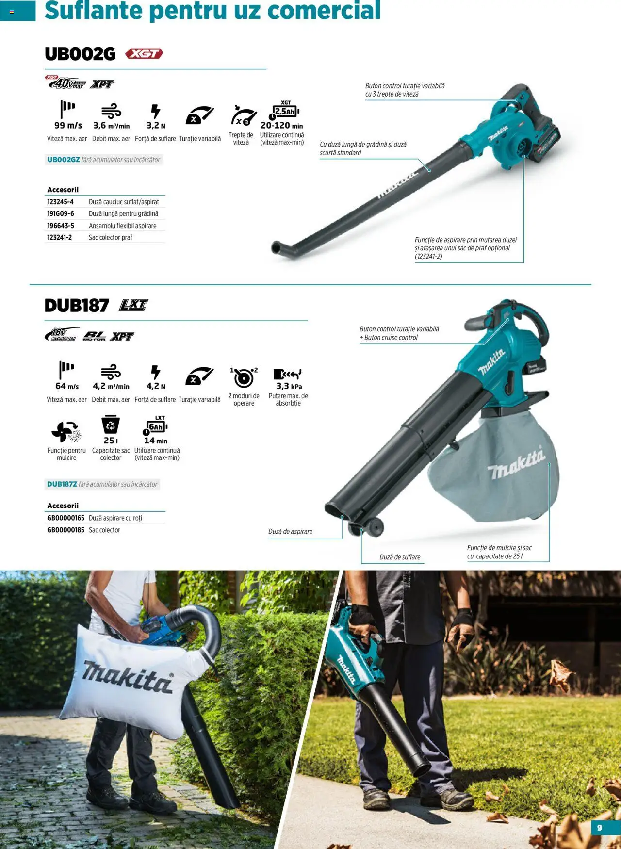 Noul catalog Makita – valabil de la 23.09.2025 | Pagină: 9 | Produse: Încărcător