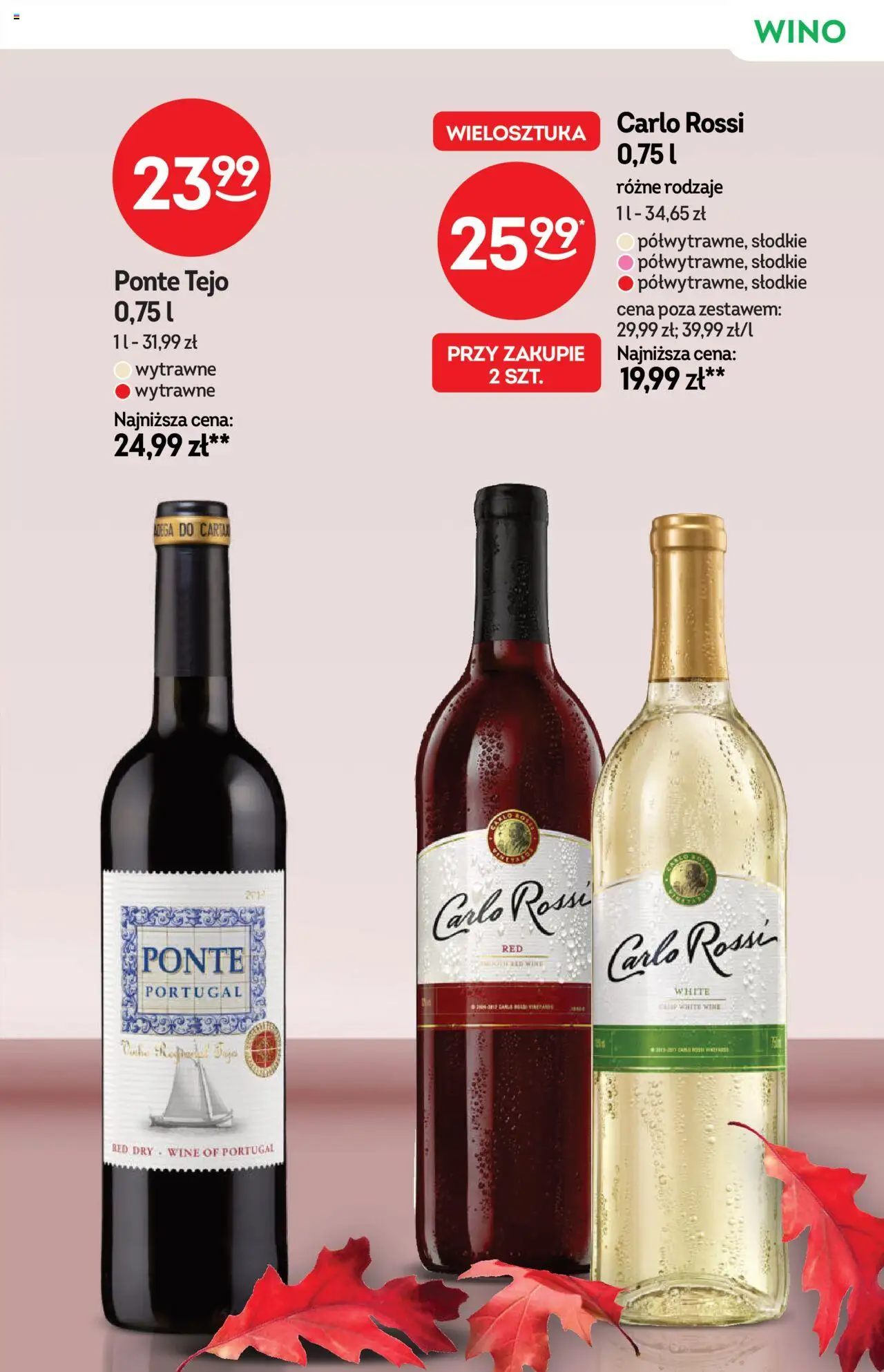 Żabka Gazetka - Katalog win od 15.10.2025 | Strona: 15 | Produkty: Wino, Carlo Rossi