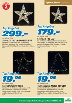Landi Aktionen Weihnachtsbeleuchtung ab 24.10.2025 gültig | Seite: 7 | Produkte: Top