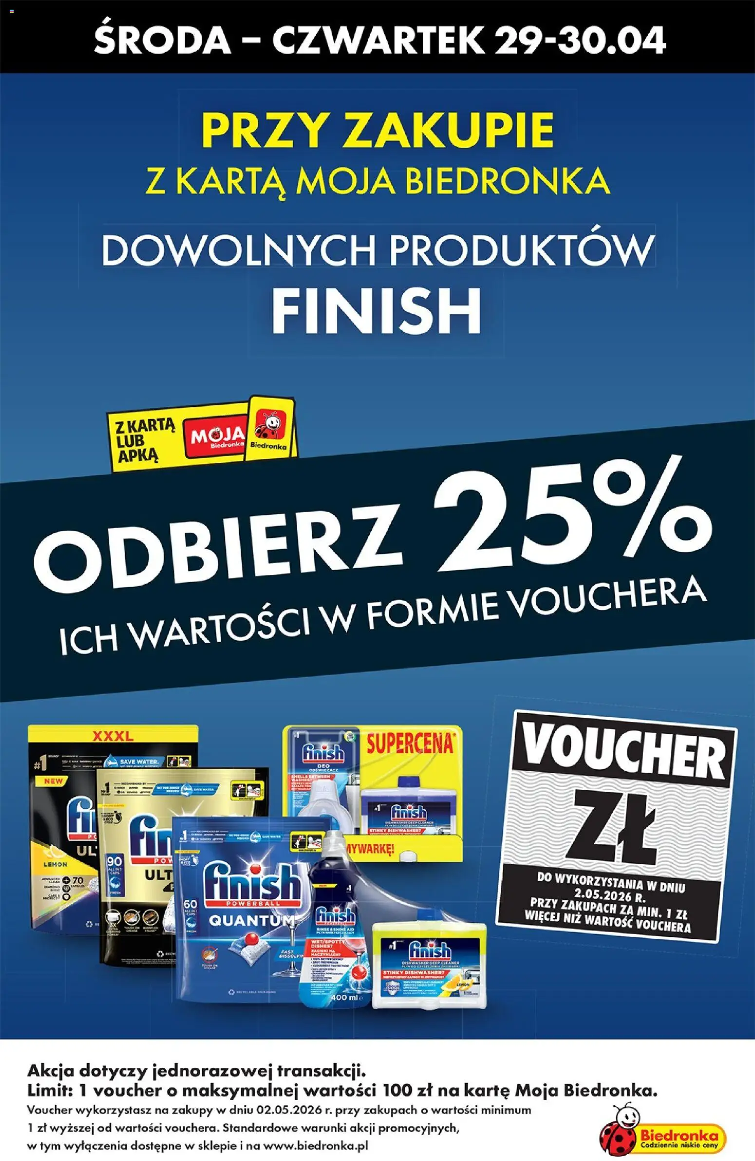Biedronka Polsko leták - Codziennie niskie ceny od 29.04.2026 | Strana: 5 | Produkty: Finish