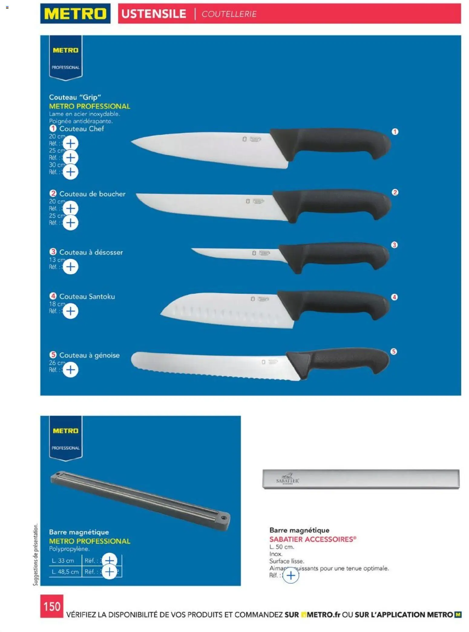 {H1} | Page: 150 | Produits: Couteau