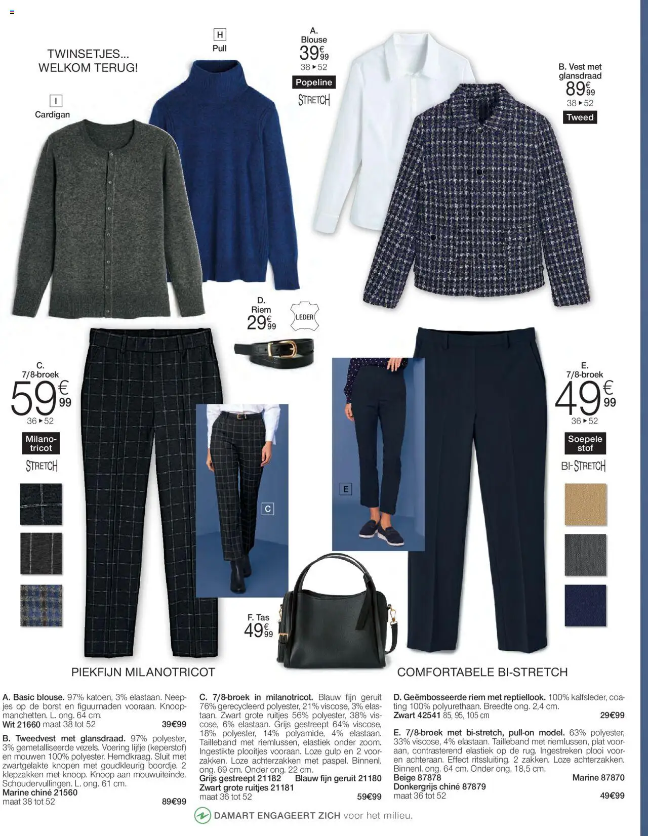 {H1} | Pagina: 22 | Producten: Riem, Elastiek, Blouse, Vest