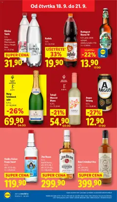 Radegast Rázná 10, 0,5 l, pivo světlé výčepní, záloha na lahev 3 Kč od 18.09.2025 | Strana: 26