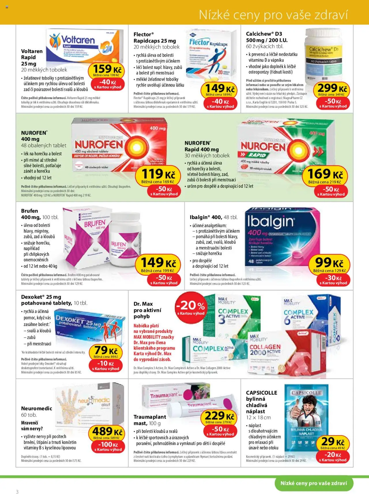 Dr. Max leták od 01.07.2025 | Strana: 3 | Produkty: Ibalgin, Náplast, Tablet, Vitamíny