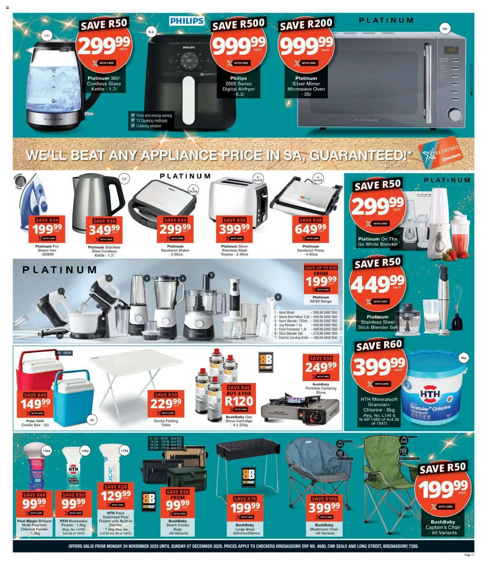 New Checkers catalogue – valid from 24.11.2025 | Page: 17 | Products: Iron, Press, Mirror, Blender