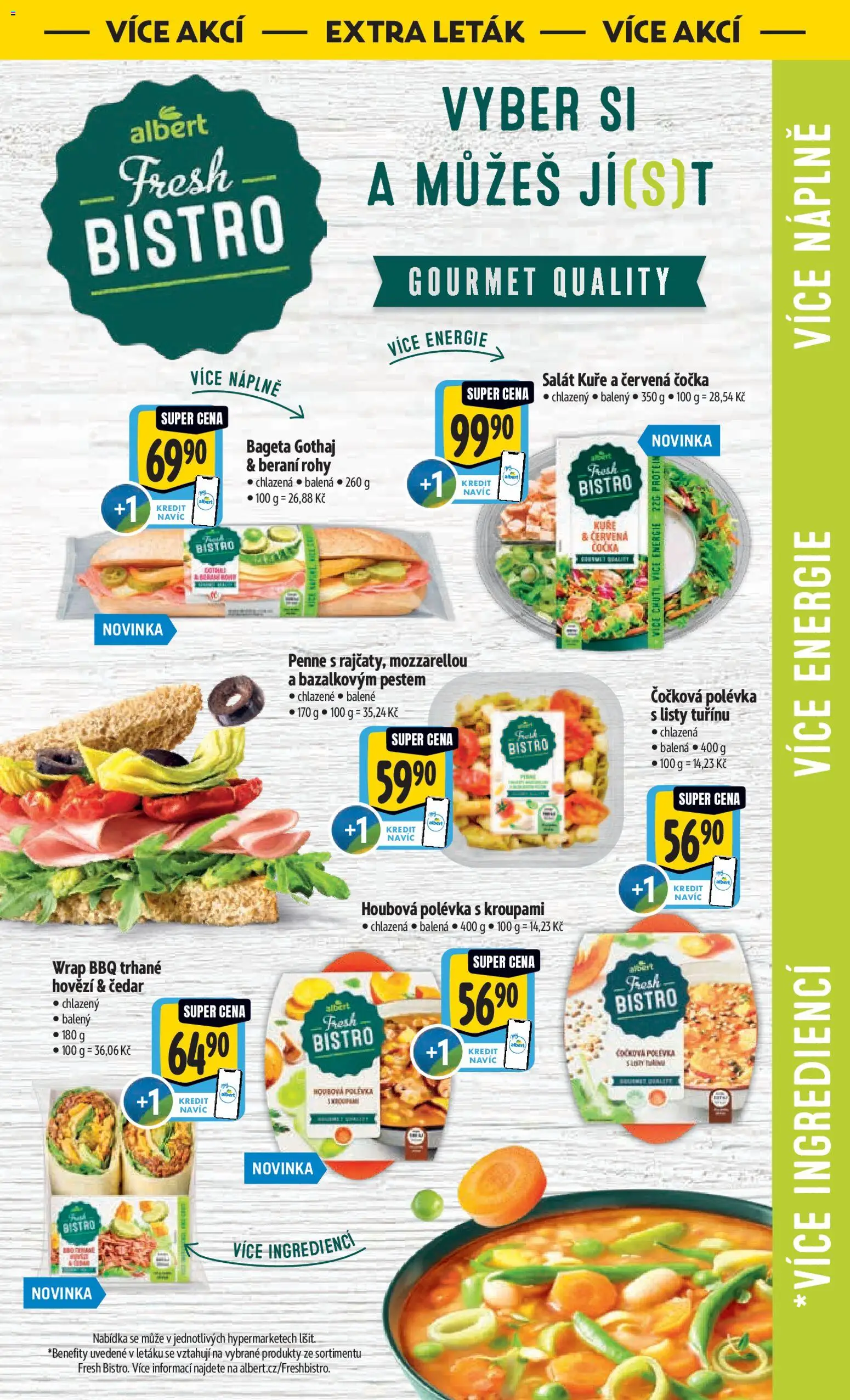 Albert leták - Hypermarket od 18.02.2026 | Strana: 39 | Produkty: Gourmet, Čedar, Kuře, Protein