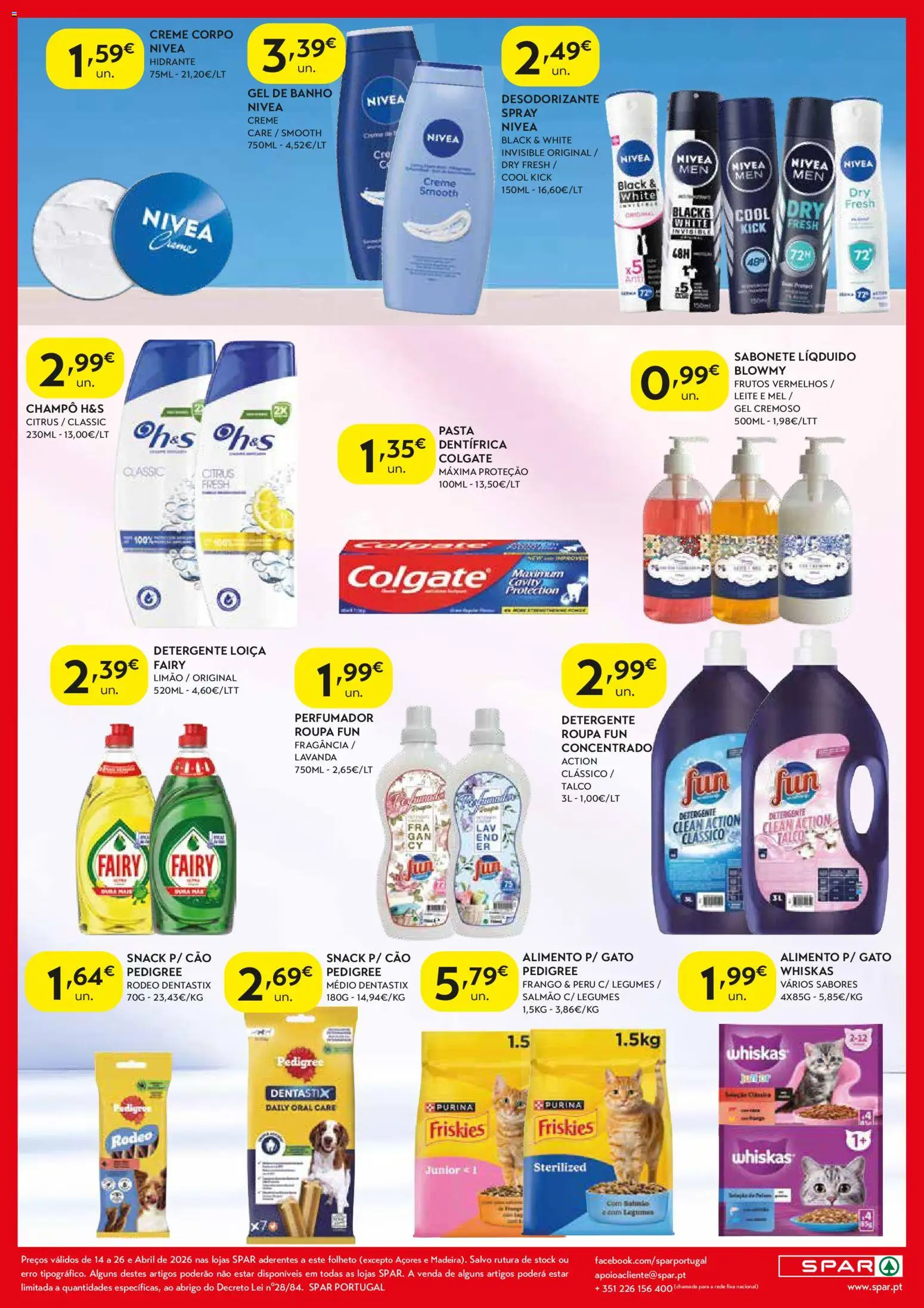 Spar - folheto │ válido de 14.04.2026 | Página: 8 | Produtos: Frango, Desodorizante, Salmão, Mel