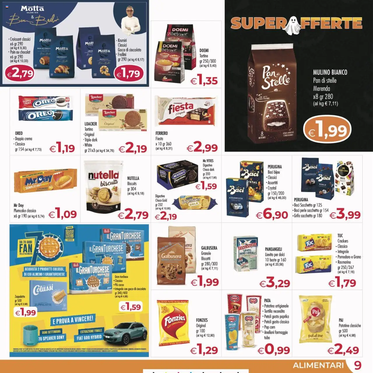 Volantino MerSi Supermercati del 22.10.2025 | Pagina: 9 | Prodotti: Rosmarino, Pane, Cioccolato, Patatine