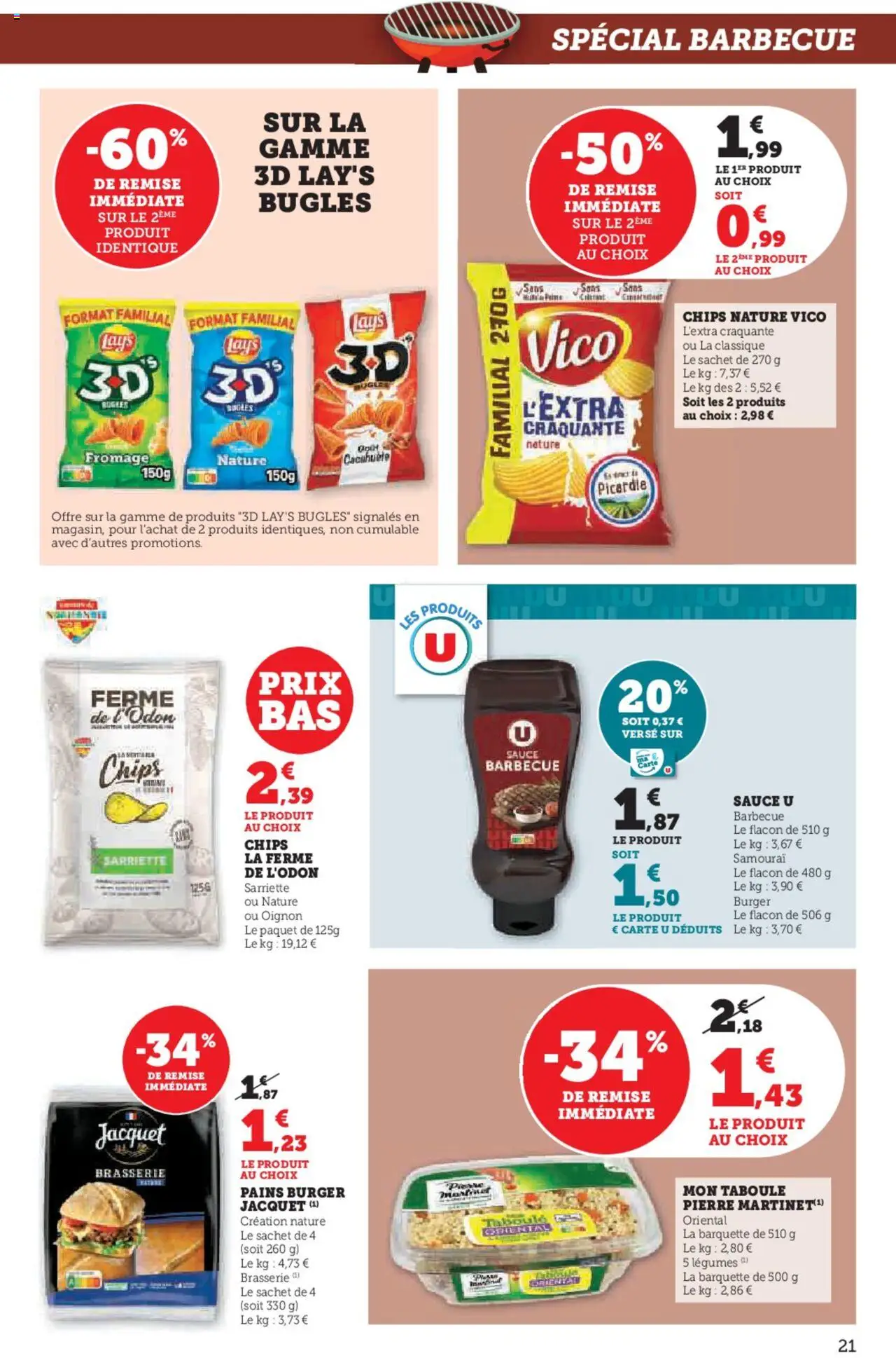  | Page: 21 | Produits: Barbecue, Oignon, Fromage, Chips